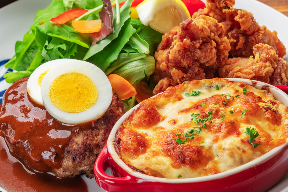 BeaSunプレート(味噌汁付)1,200円